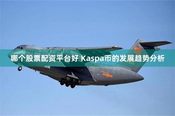 哪个股票配资平台好 Kaspa币的发展趋势分析