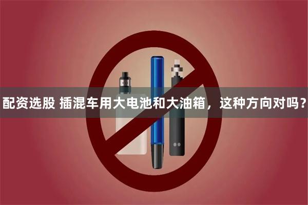 配资选股 插混车用大电池和大油箱，这种方向对吗？