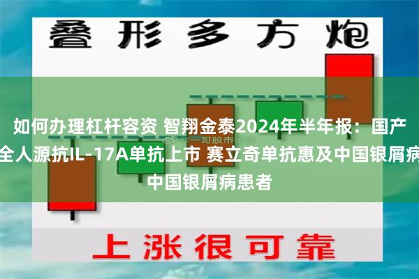 如何办理杠杆容资 智翔金泰2024年半年报：国产首个全人源抗IL-17A单抗上市 赛立奇单抗惠及中国银屑病患者